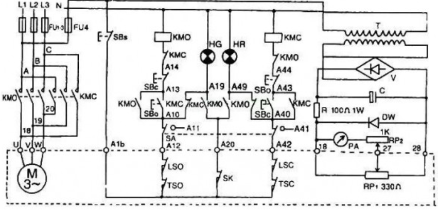 閥（fá）門電動裝置控製箱電氣原（yuán）理圖內部檢查及（jí）檢修